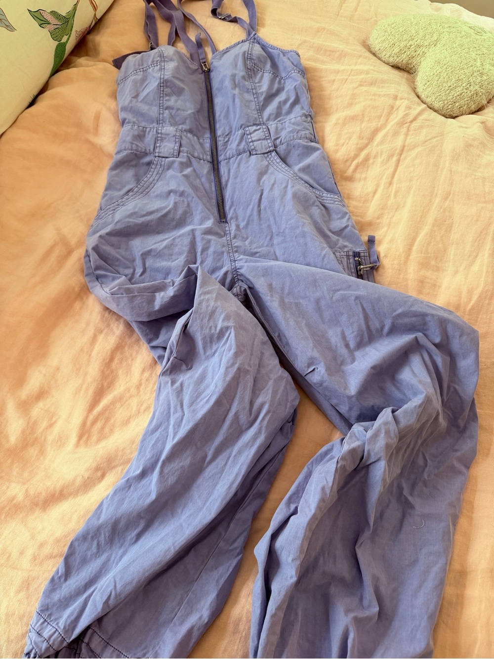 Pilcro Lavender Blue Parachute Jumpsuit